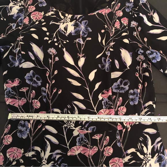 Ivanka Chiffon Floral Print Dress Size 6 - Picture 8 of 8